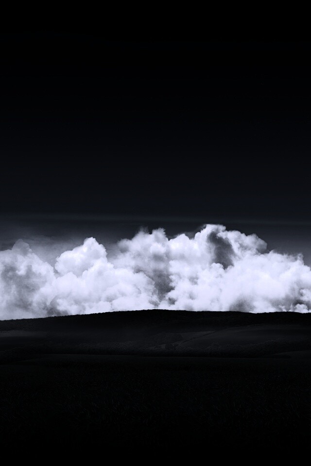 Облака у самой земли обои