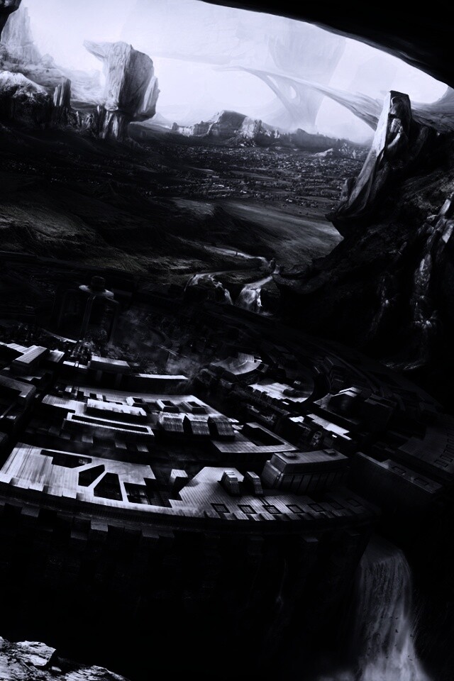 Город в скалах обои