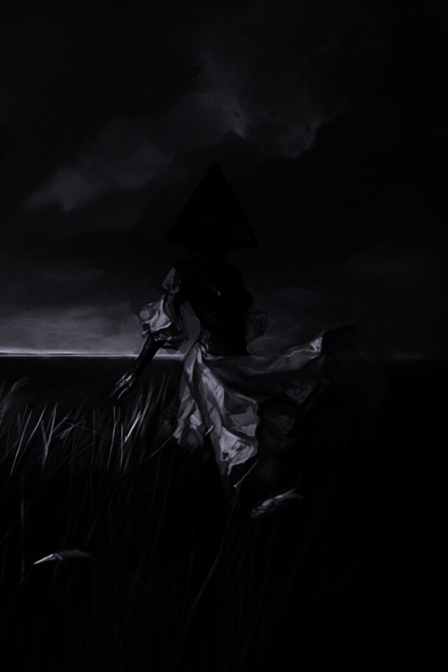 Треугольная голова обои