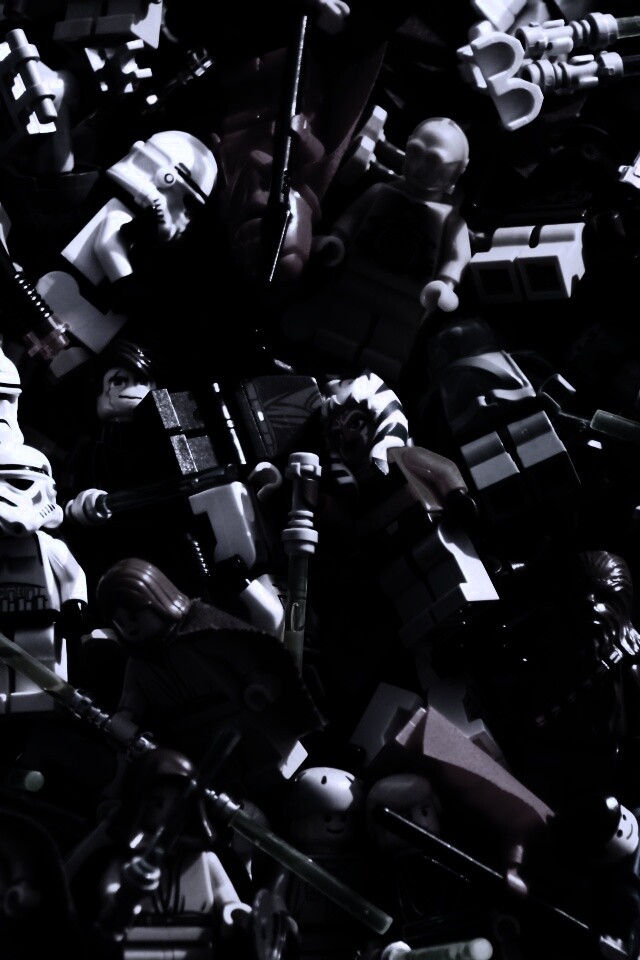 Человечки лего по мотивам звездных войн обои