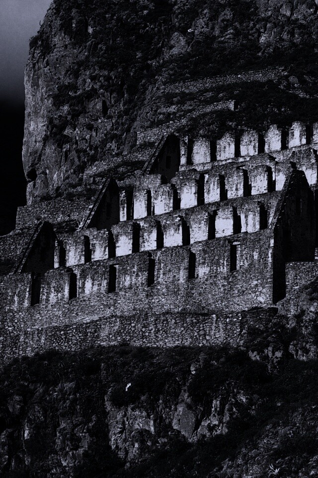 Руины в скалах Перу обои