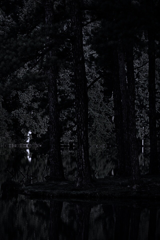 Островок посреди озера обои