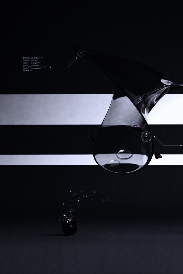 Футуристическая стеклянная лампа обои