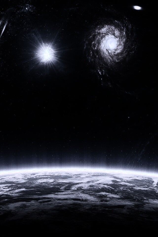 Бесконечный черный космос обои