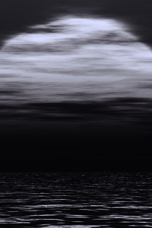 Закат над морской гладью обои