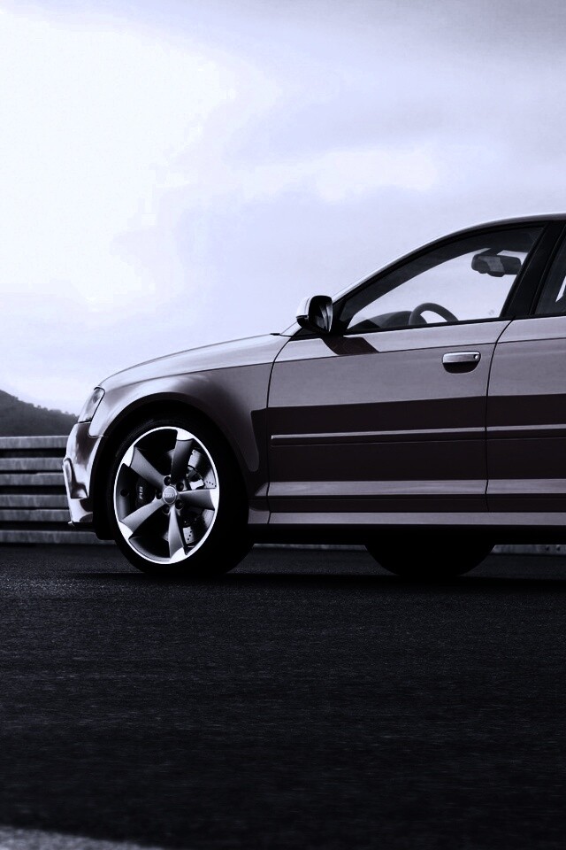 Красная ауди обои