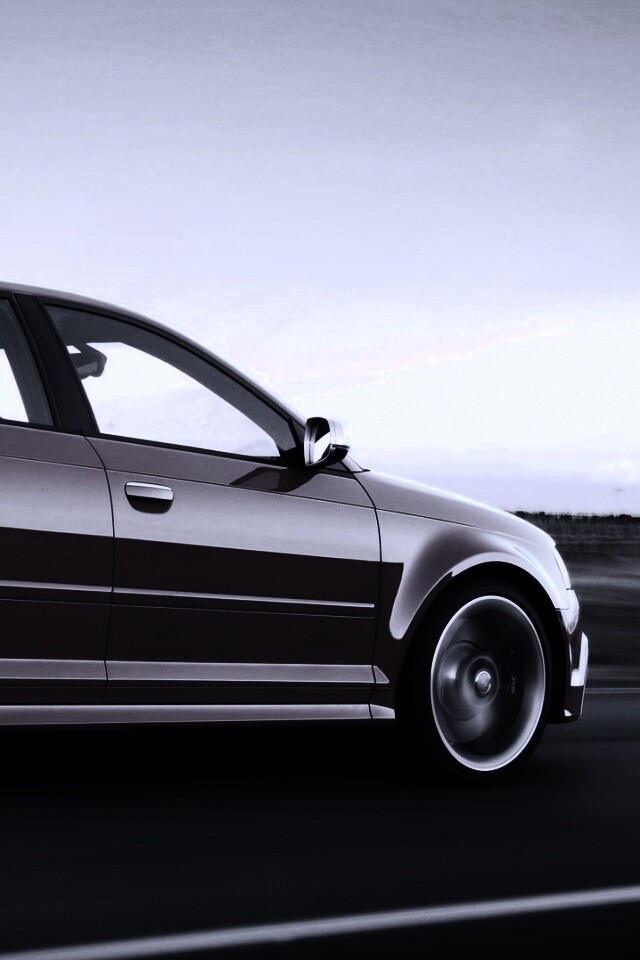 Фотосессия Audi RS3 во время движения обои