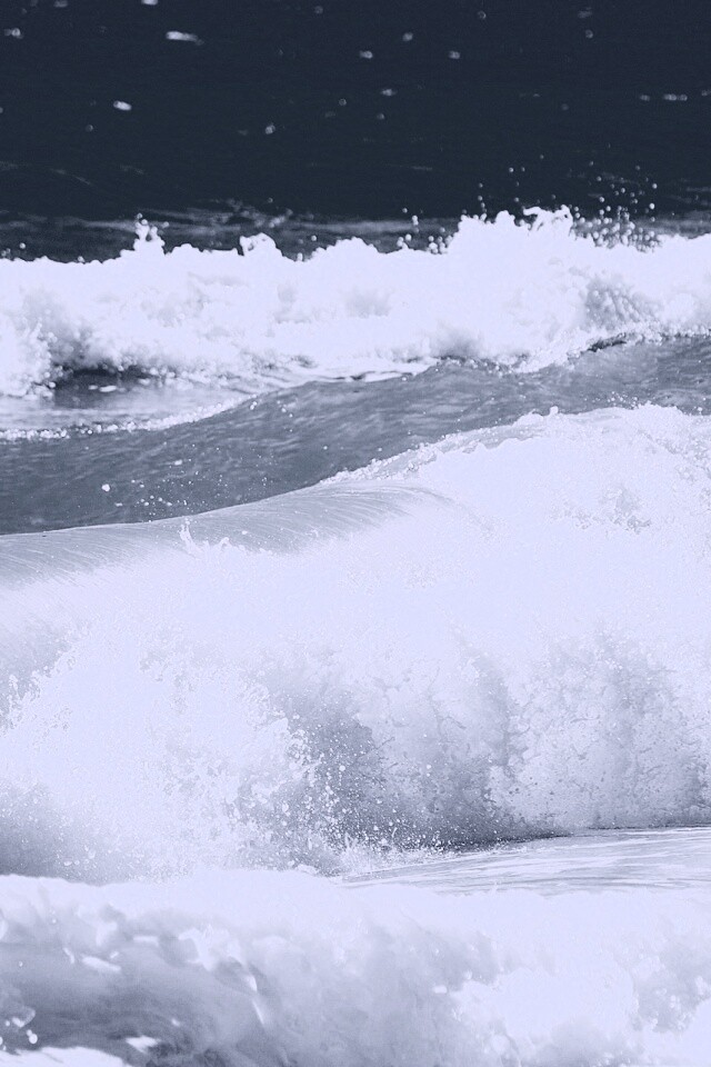 Голубые волны обои