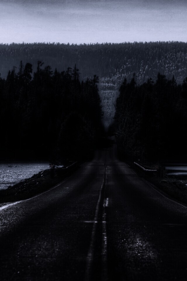 Дорога через озеро обои