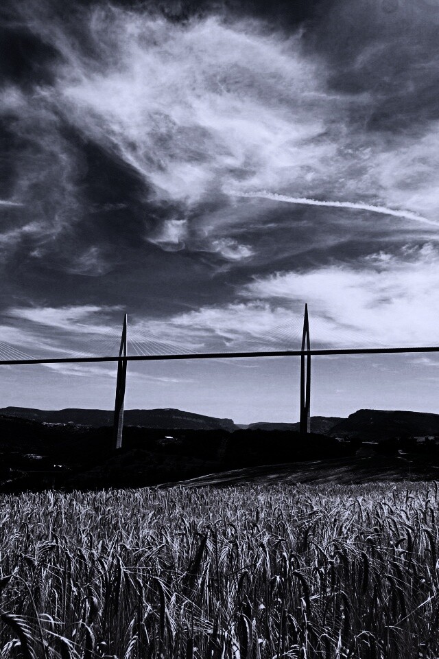 Мост над долиной обои