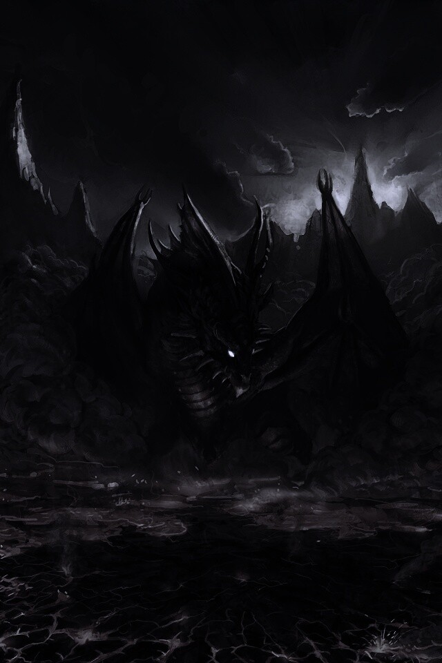 Огненный дракон обои