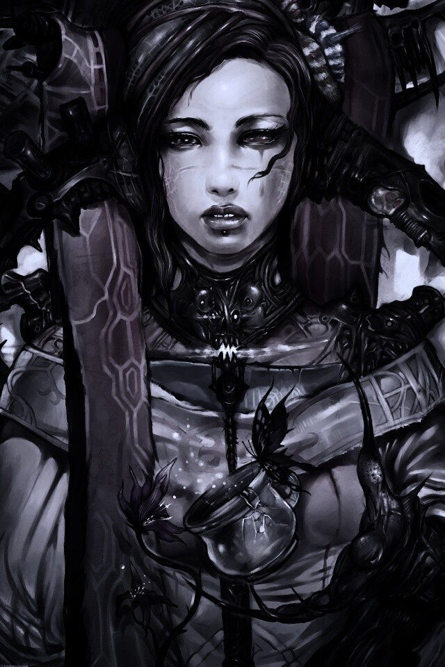 Странная девушка обои