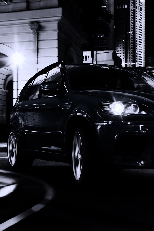 Синий кроссовер BMW обои