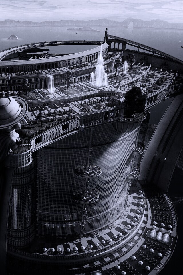 Город будущего обои