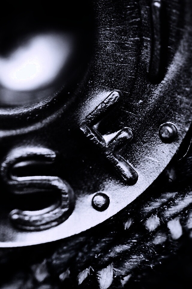 Заклепка на джинсах в макро обои