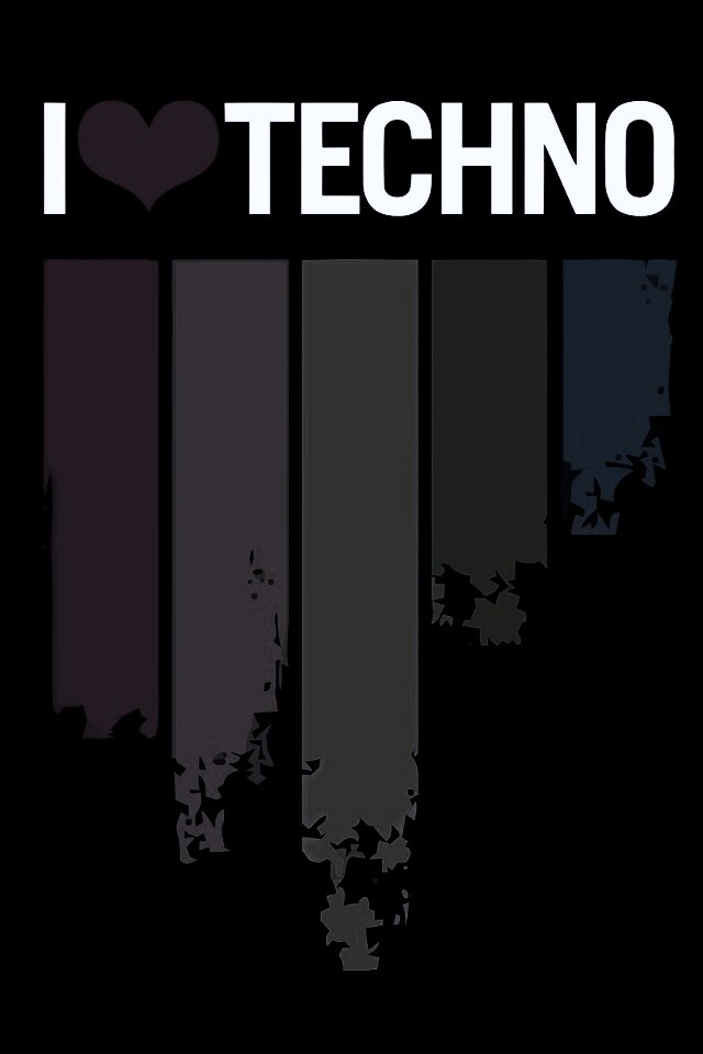 Я люблю техно обои