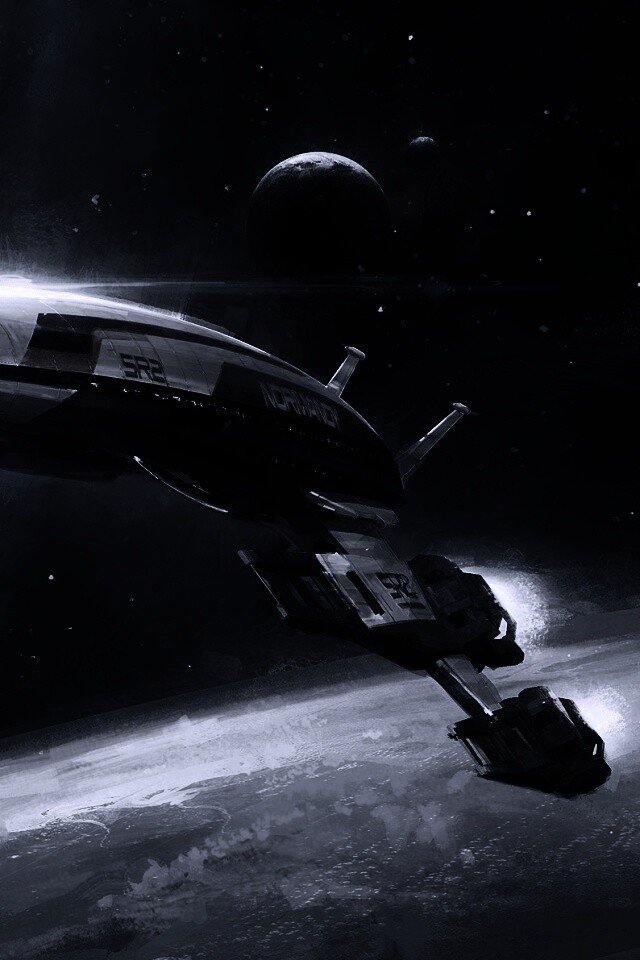 Корабль Normandy обои