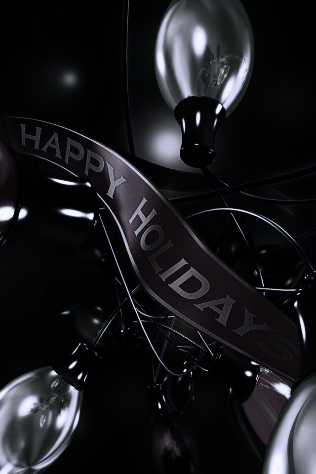 Гирлянда в 3D обои