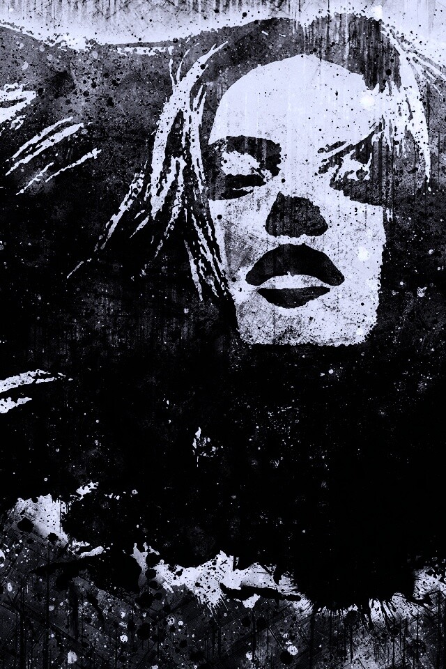 Стильный коллаж с девушкой обои