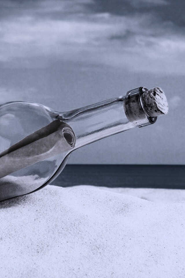 Послание в бутылке обои