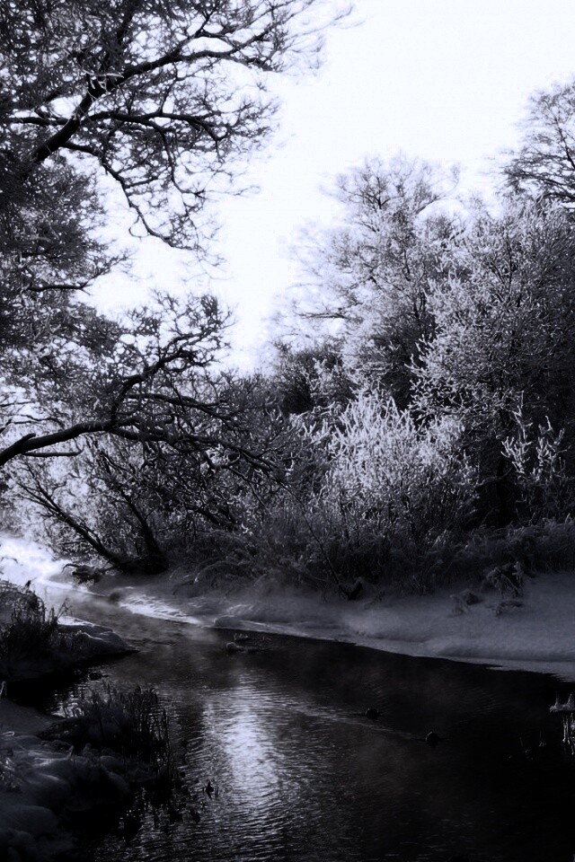 Зимняя река обои