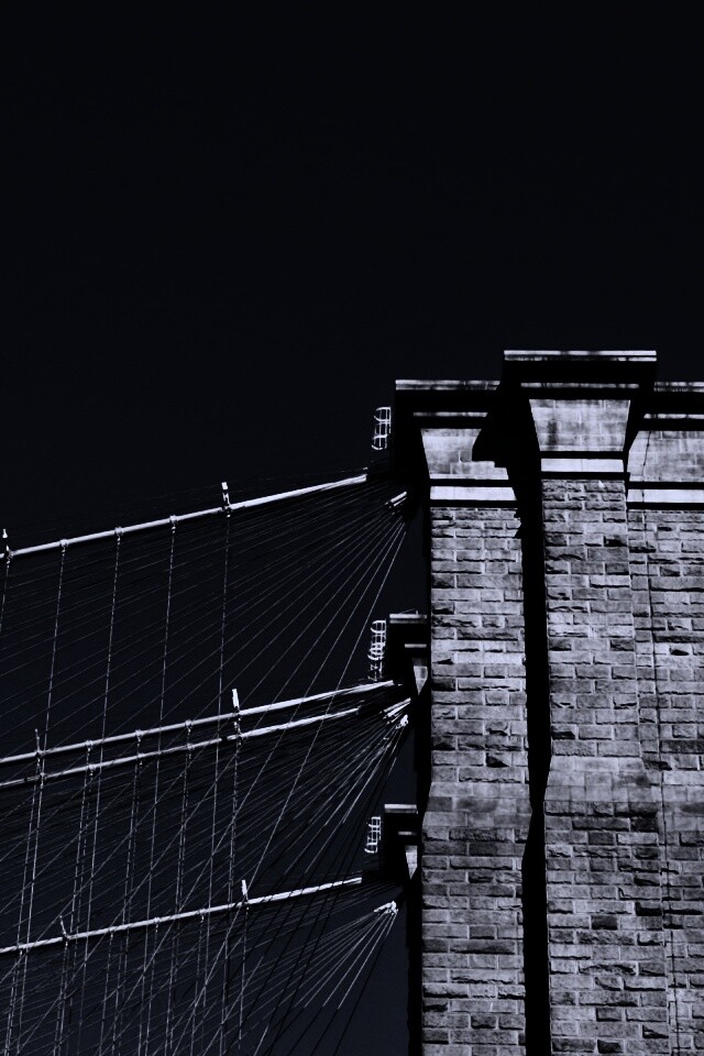 Одна из арок Бруклинского Моста обои