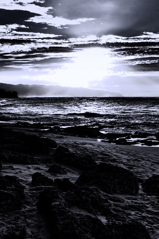 Закат на море обои