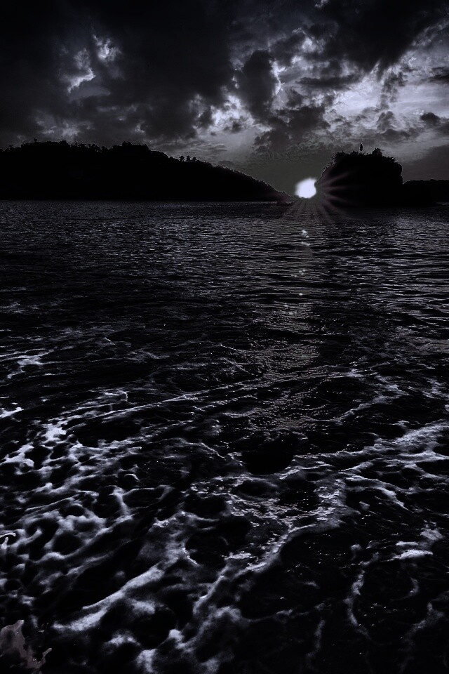 Закат в лагуне обои