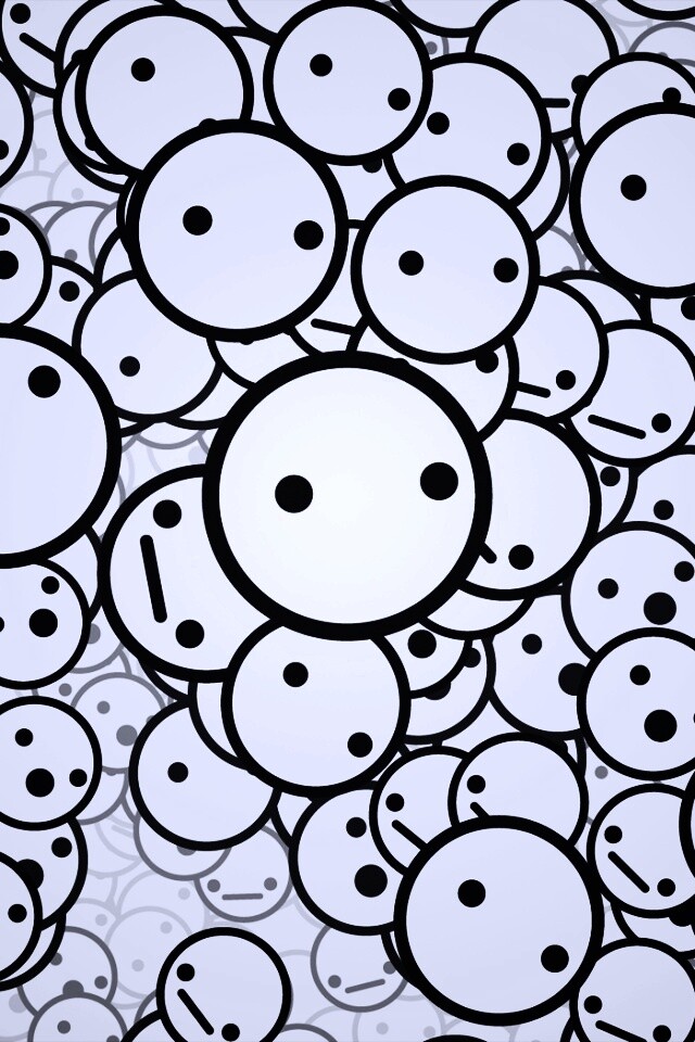 Фон из смайликов обои