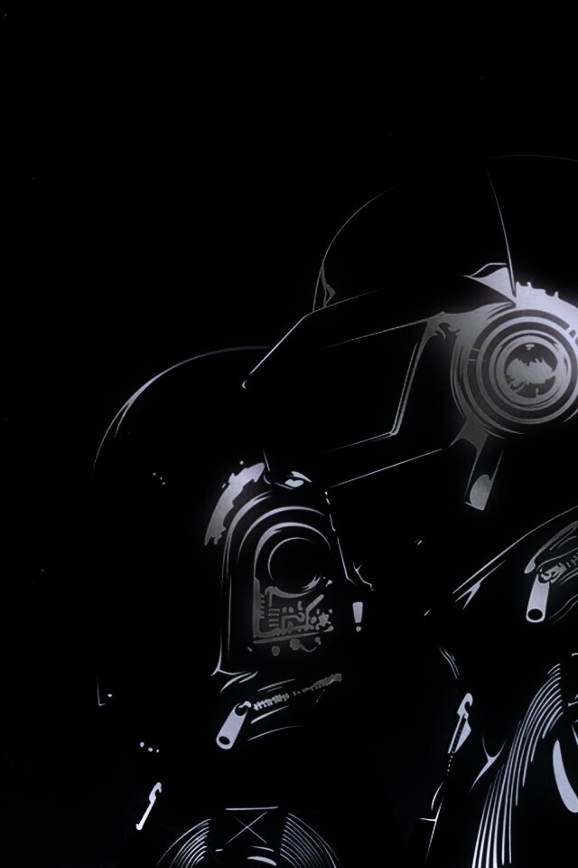 Яркий скетч Daft Punk обои