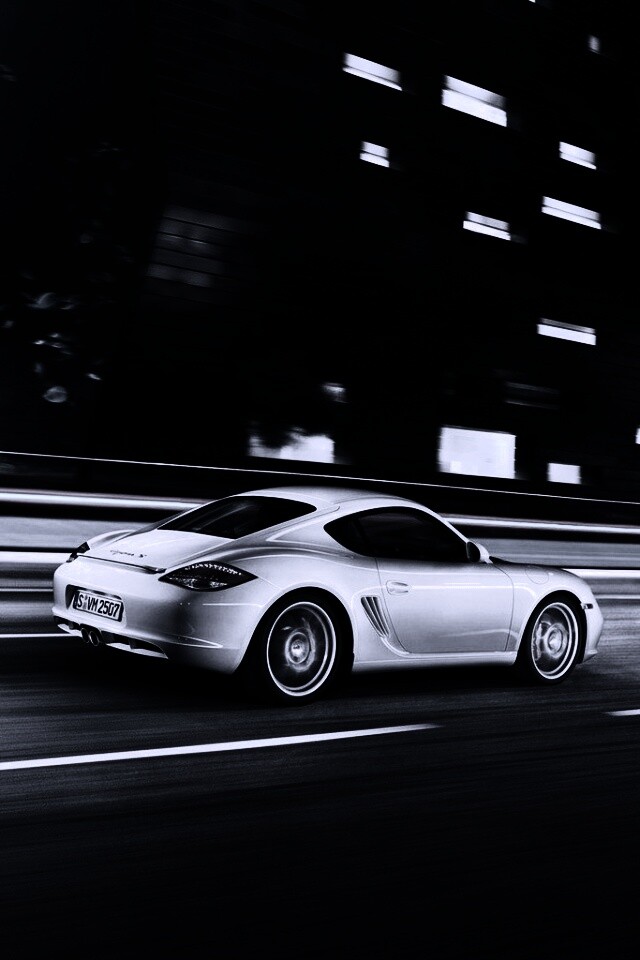 Porsche на трассе обои
