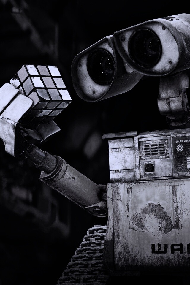 Валли и кубик Рубика обои