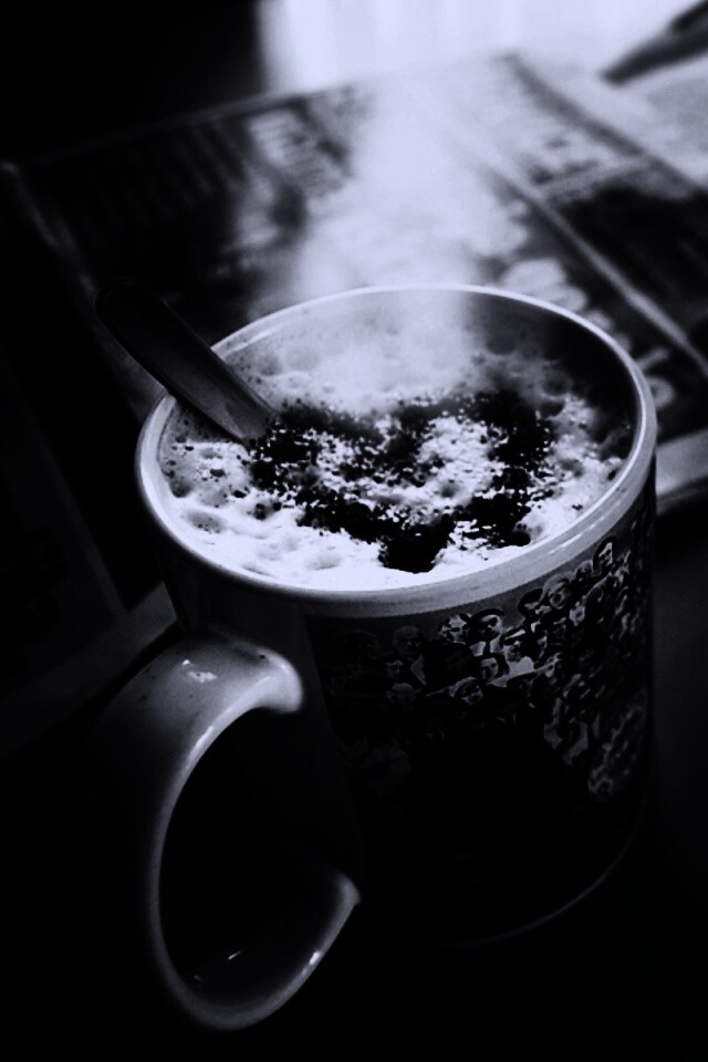 Капучино и свежая пресса обои