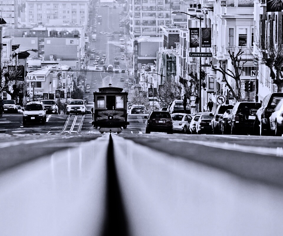 Утро в городе обои