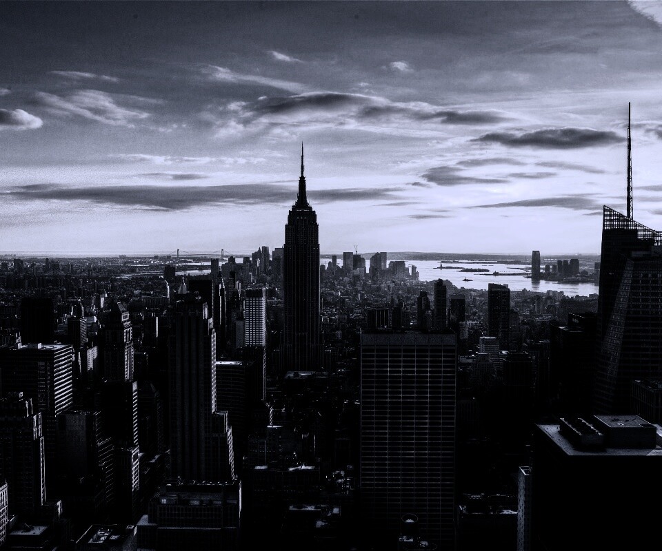 Большой город обои