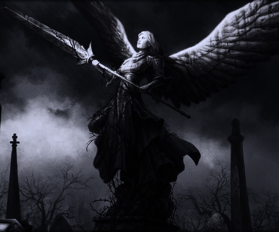 Ангел с мечом обои