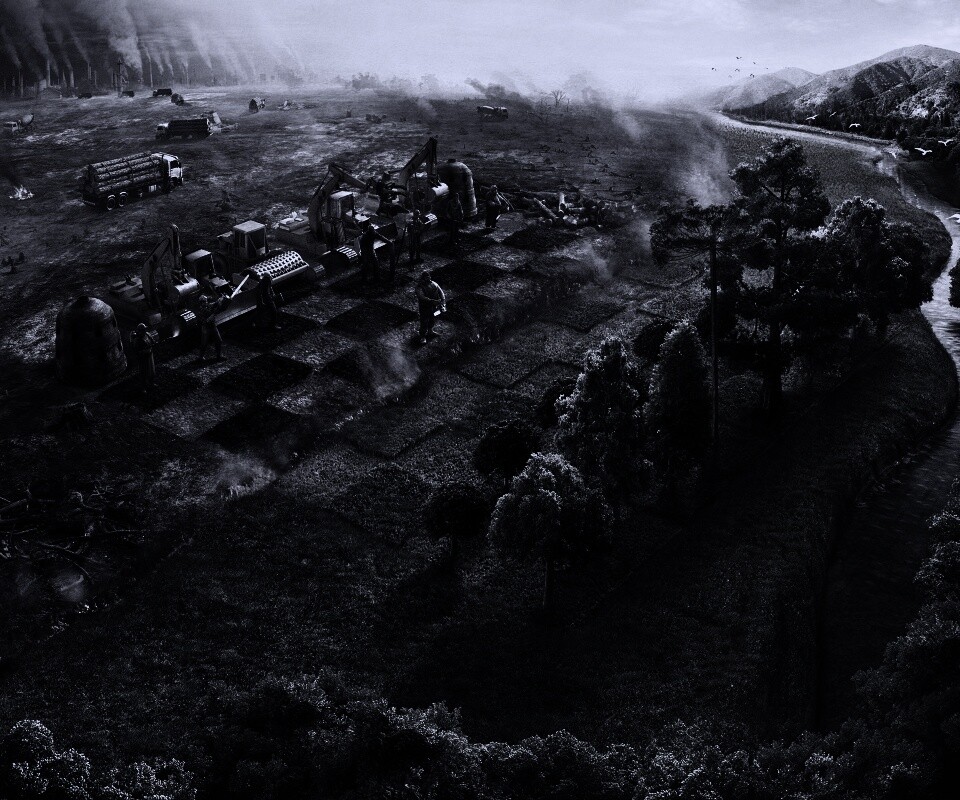 Цивилизация против природы обои