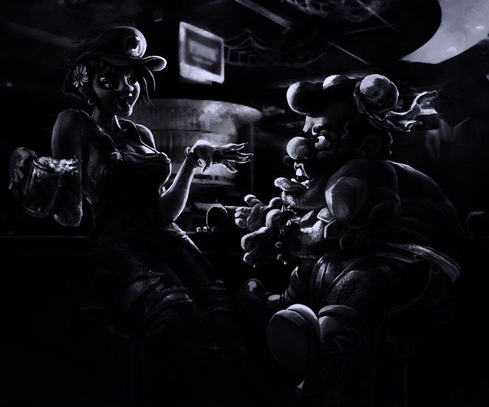 Девушка Марио обои