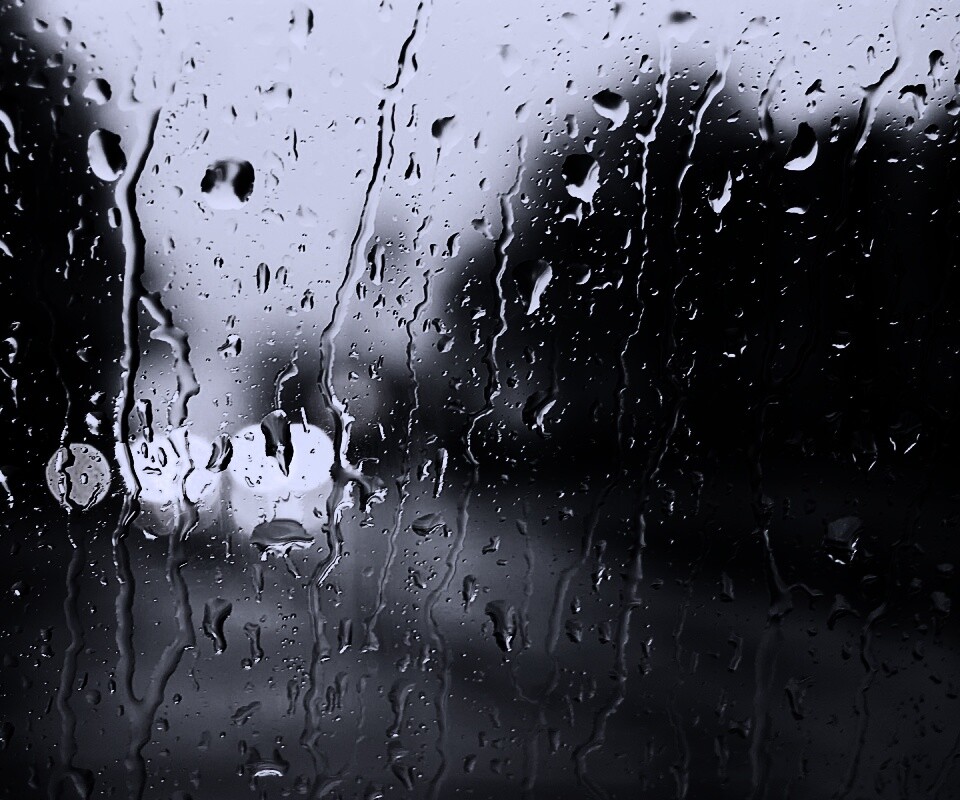 Мокрое стекло обои