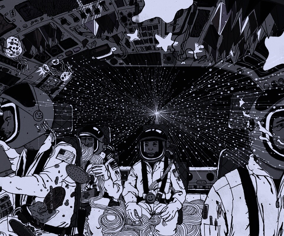 Упоротые космонавты обои