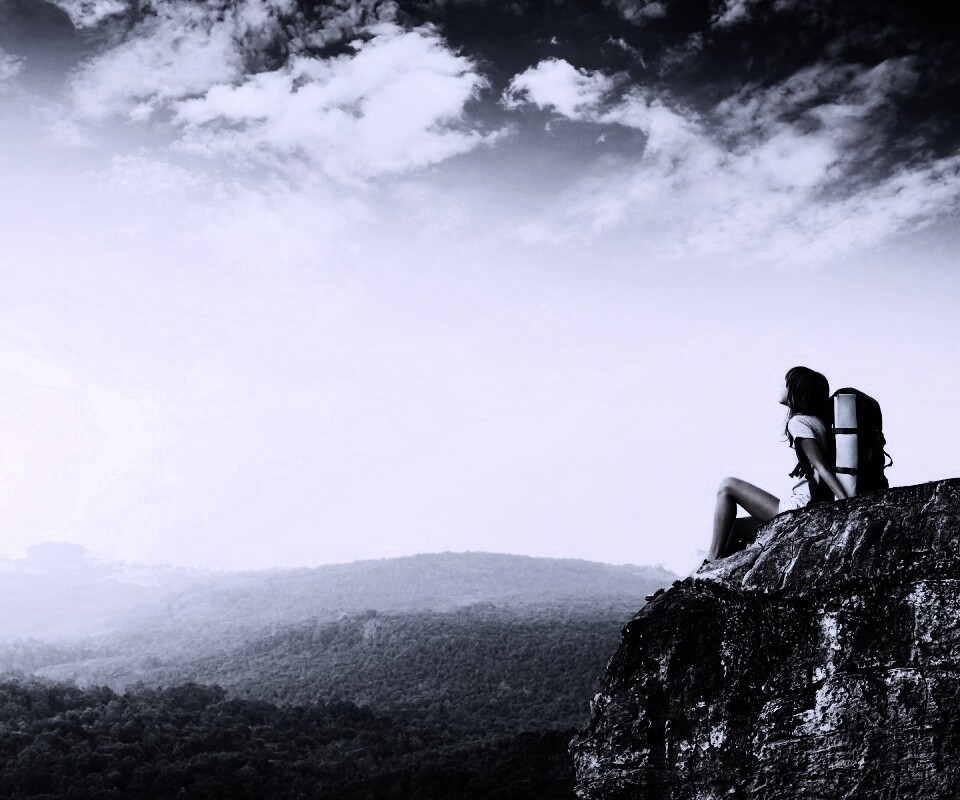 Девушка турист обои