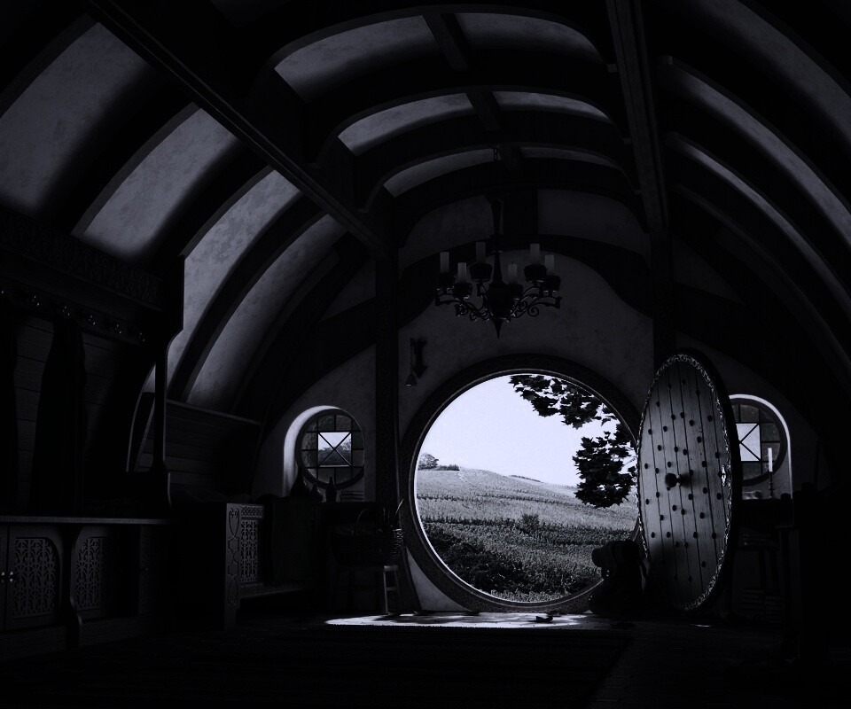 Дом хоббитов обои