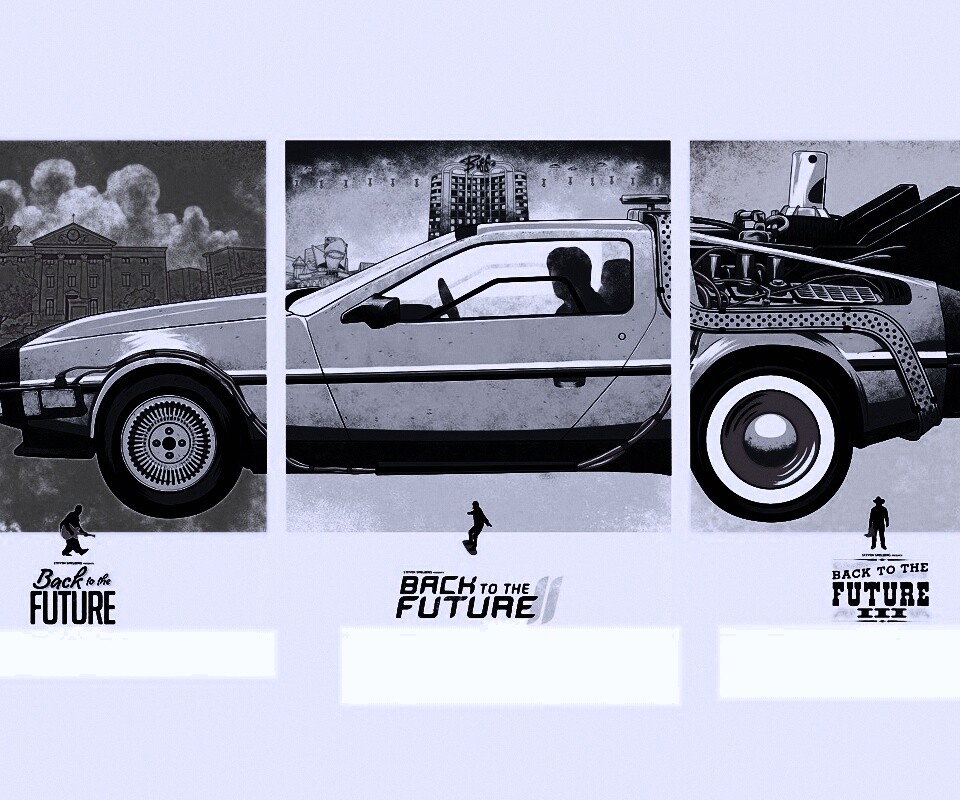 Делориан из Назад в будущее обои