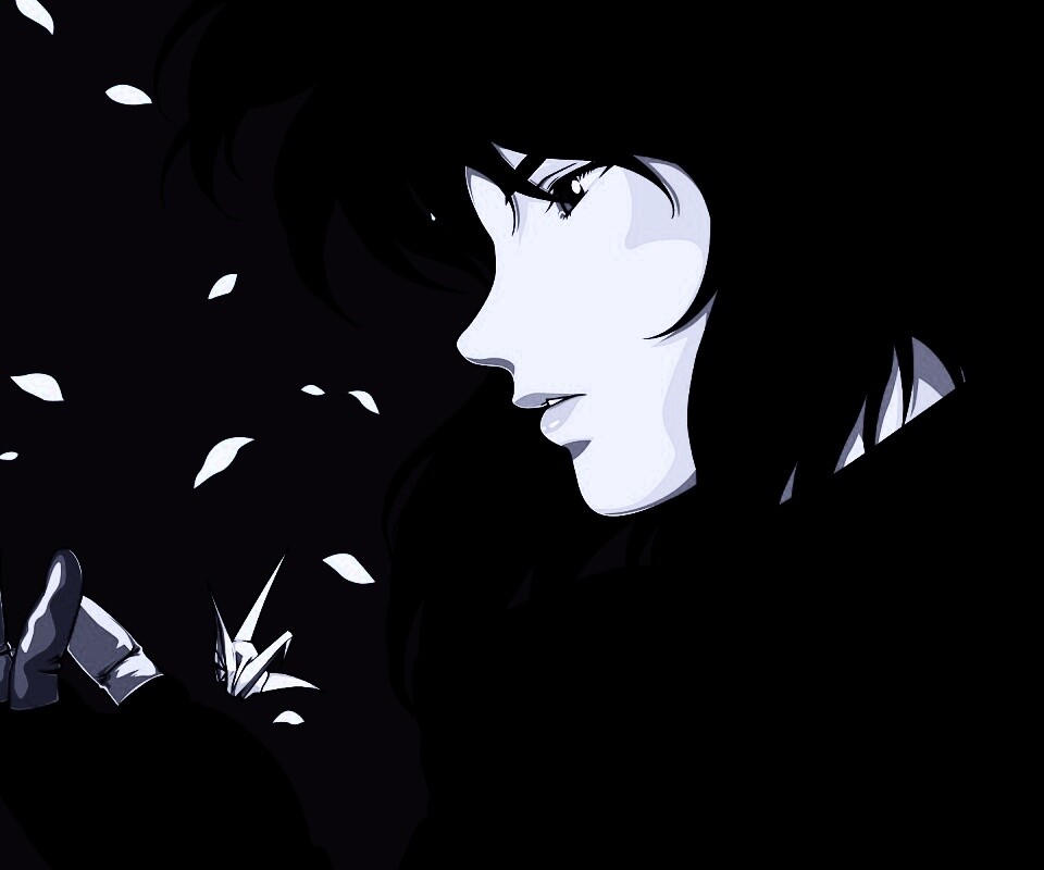 Девушка делает оригами обои