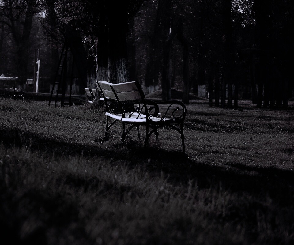 Скаймейка в осеннем парке обои