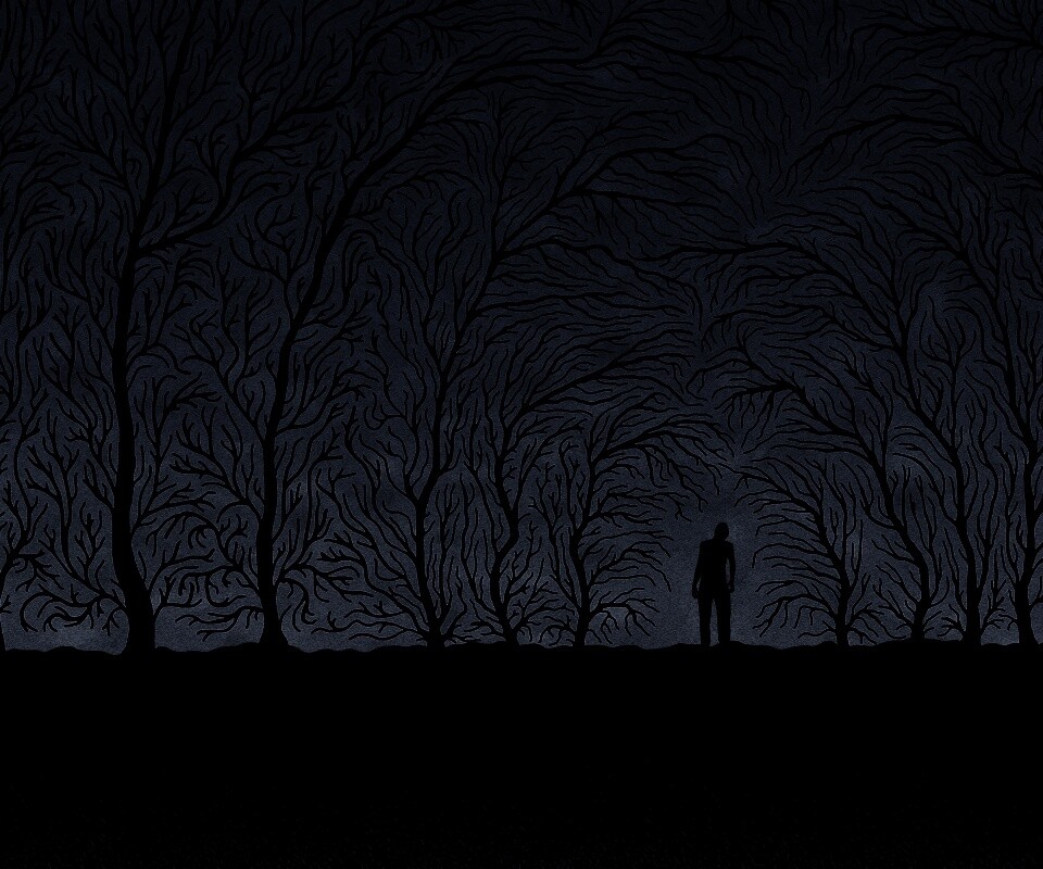 Смыкающиеся деревья обои