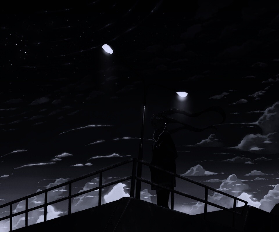 Под фонарем обои