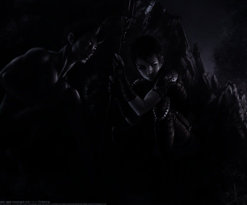 Девушка и сильван обои