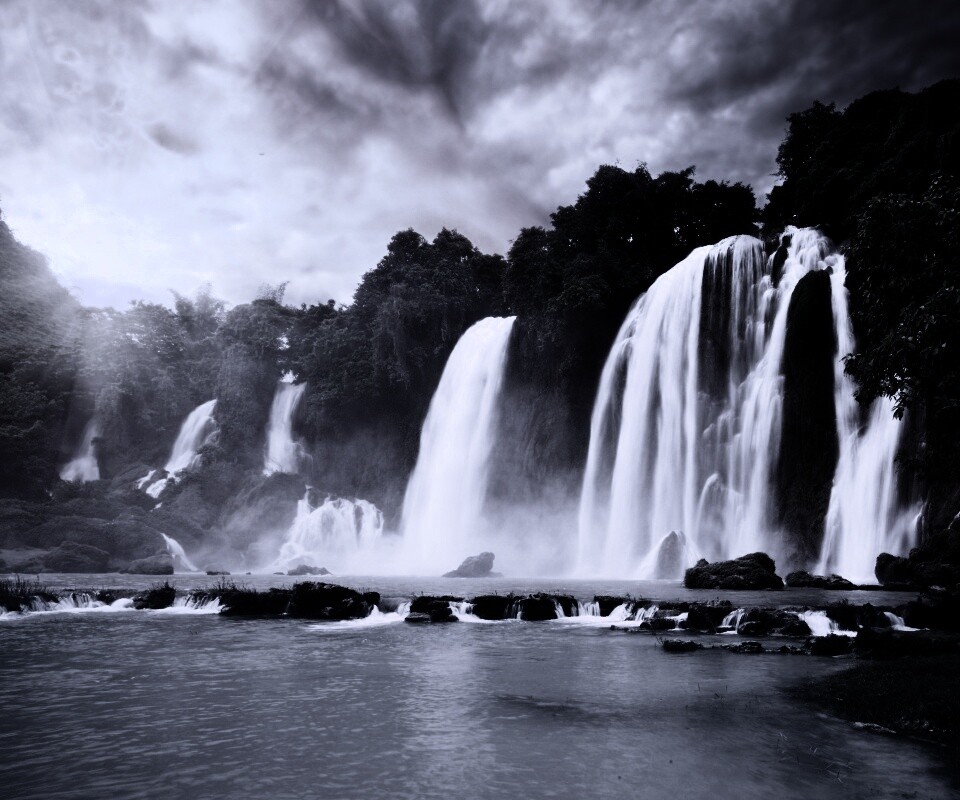 Водопады в джунглях обои