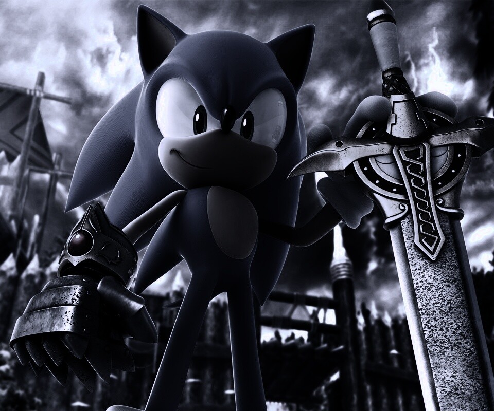 Соник с мечем обои
